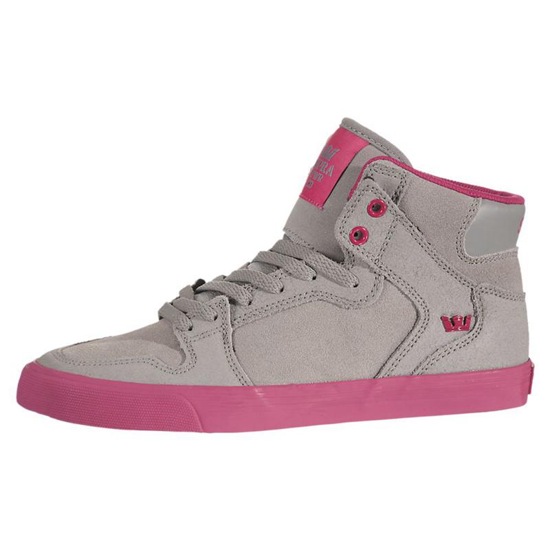 Supra VAIDER Sneaker High Damen Grau Rosa Deutschland MKAFV6847